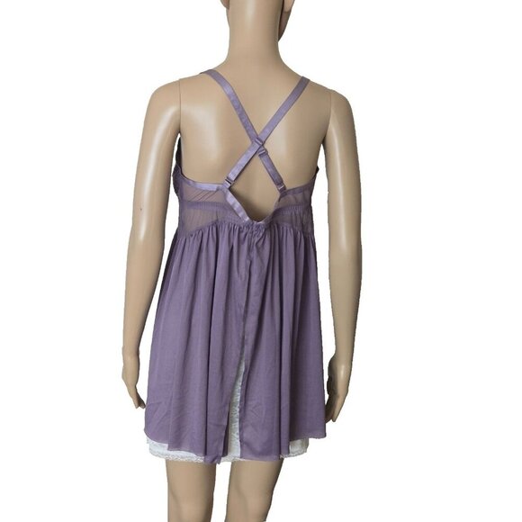 Torrid Nightgown lace top open back Babydoll Lingerie Size 0X - Picture 4 of 7